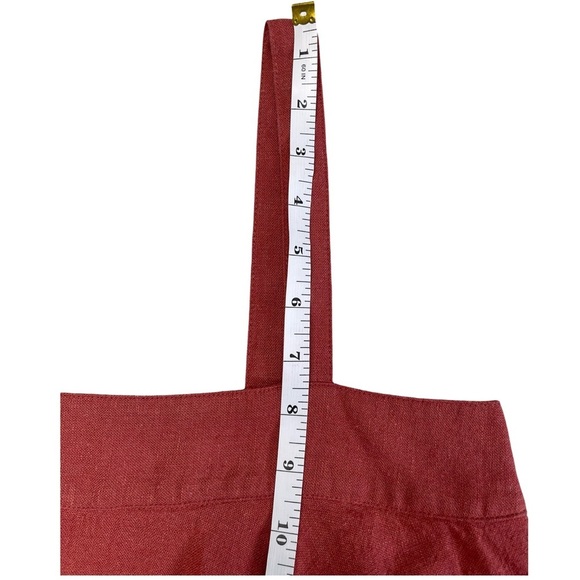 ABOUND Terracotta Ruffle Crop Top - Linen Blend, Boho Chic, Summer Festival - XS - Picture 6 of 12